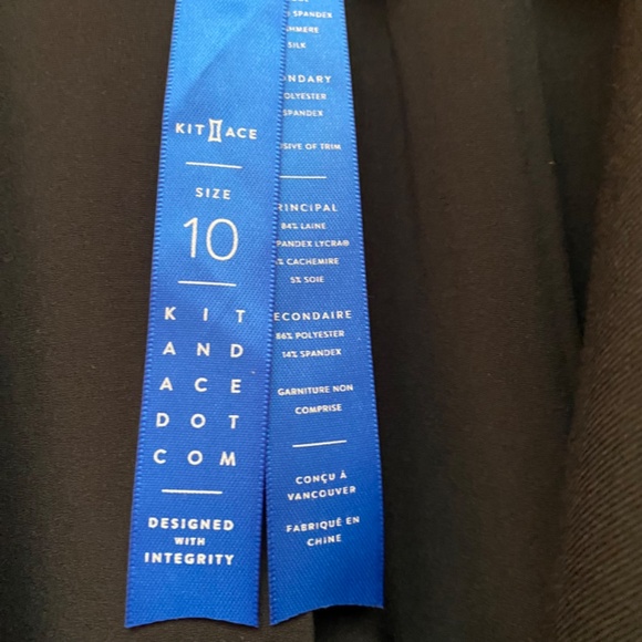 Kit and Ace Black Blazer with Blue Accents - Picture 5 of 14